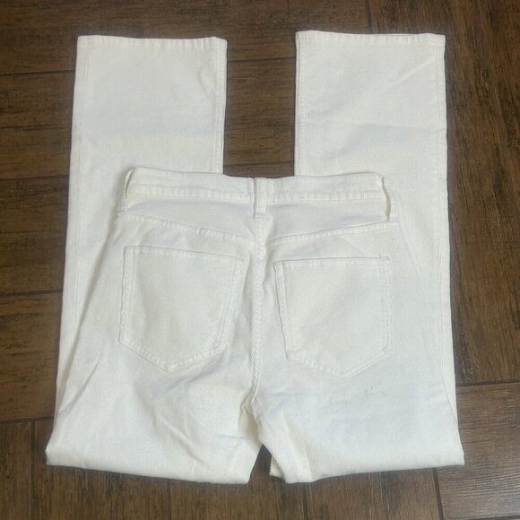 J. Crew Cream Ivory Stretch Corduroy Flare Jeans Size 24 - Picture 5 of 10